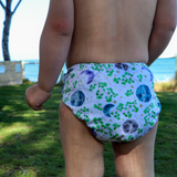 'Moon phases' OSFM Side Snapping Cloth Nappy