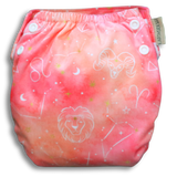 'Fire' OSFM Side Snapping Cloth Nappy