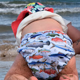 'Girt by sea' OSFM Reusable Swim Nappy