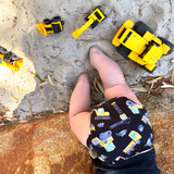 'Digger Daze' OSFM Side Snapping Cloth Nappy