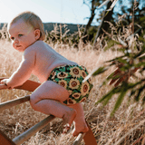 'Sunny Daze' OSFM Side Snapping Cloth Nappy