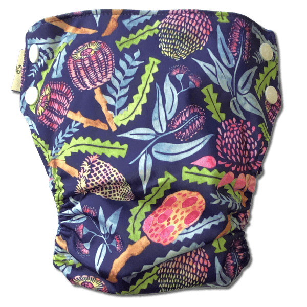 'Native Nights' OSFM Side Snapping Cloth Nappy