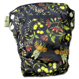 'Bee Mine' OSFM Side Snapping Cloth Nappy
