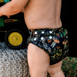 'Bee Mine' OSFM Side Snapping Cloth Nappy