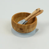 Bamboo Suction Bowl & Spoon Duo Set