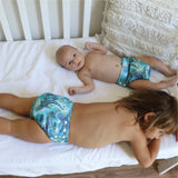 'Ningaloo Dreaming' OSFM Side Snapping Cloth Nappy