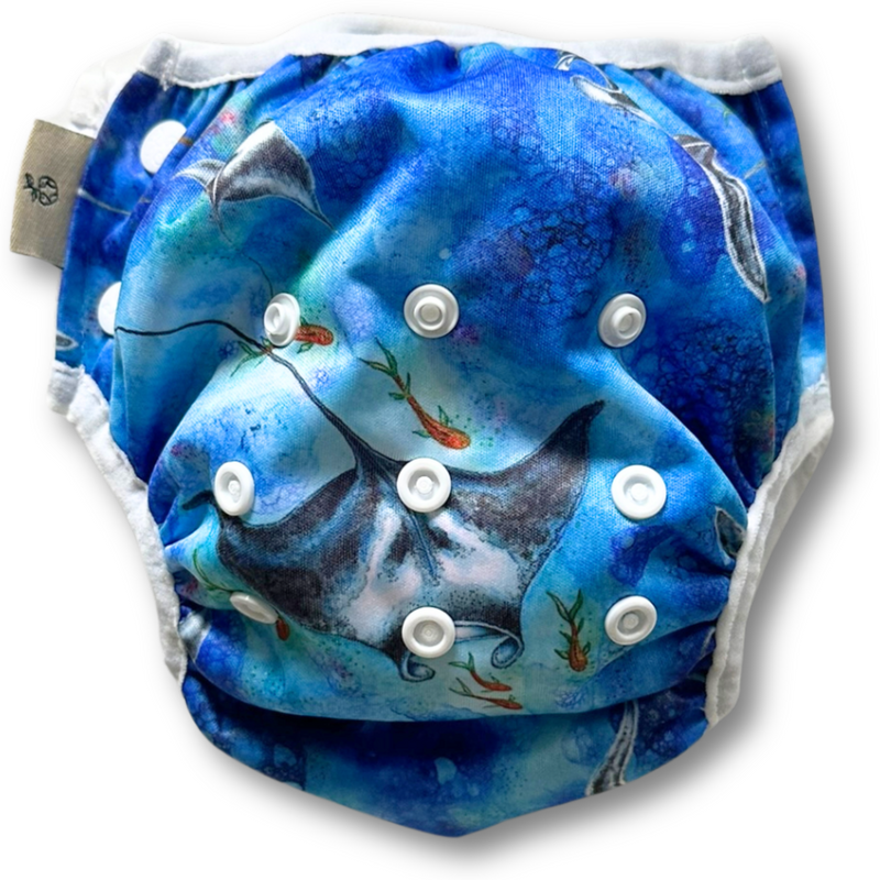 'Manta ray' OSFM Reusable Swim Nappy