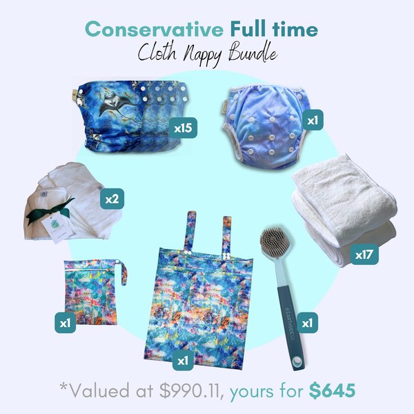 Conservative Full Time Coth Nappy Bundle