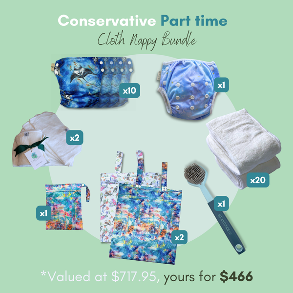 Conservative Part-Time Cloth Nappy Bundle