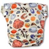 'Tidal Treasures' OSFM Side Snapping Cloth Nappy