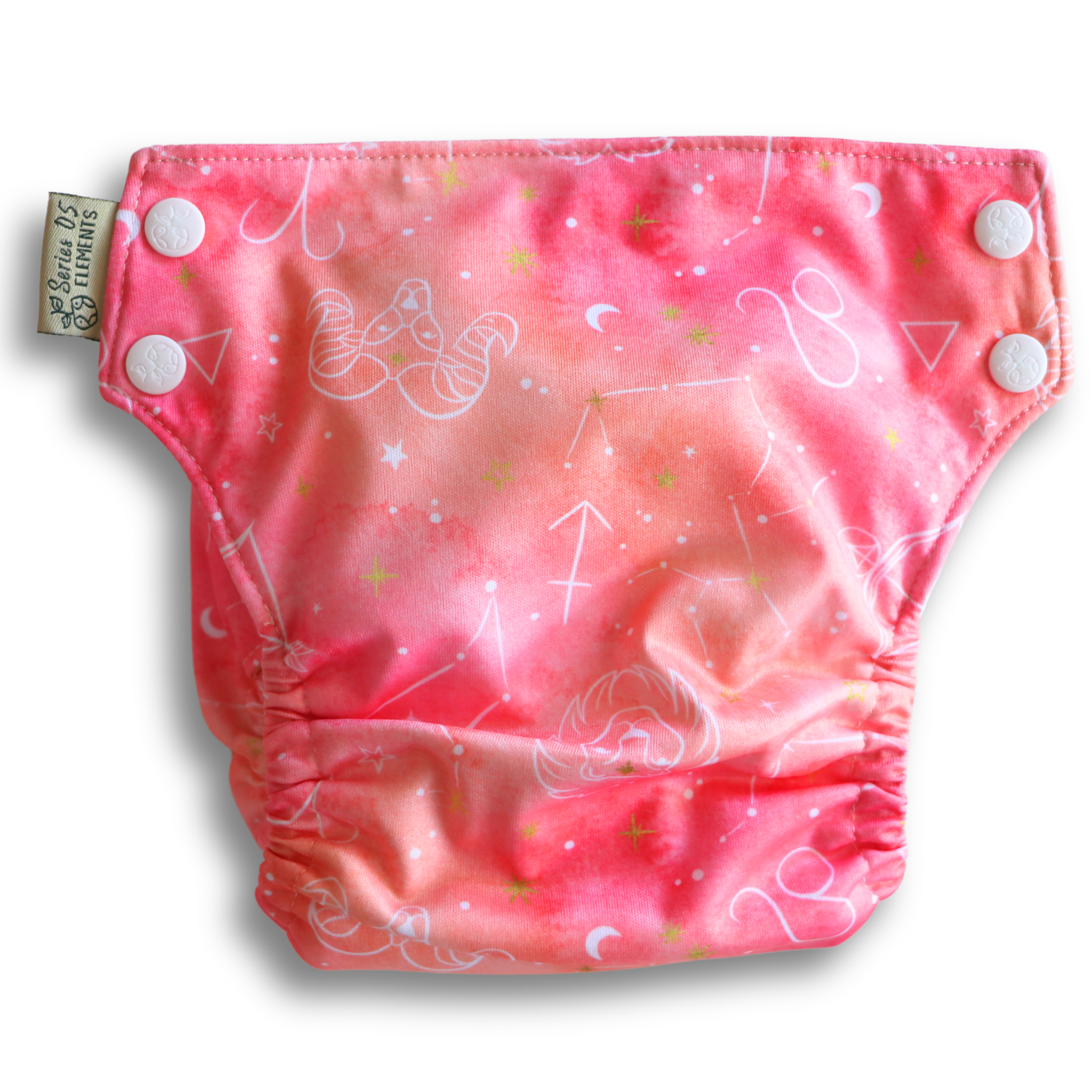 'Fire' OSFM Side Snapping Cloth Nappy – Earthside Eco Bums