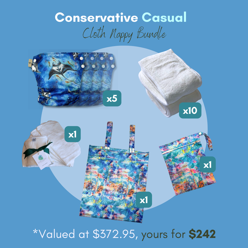 Conservative Casual Cloth Nappy Bundle