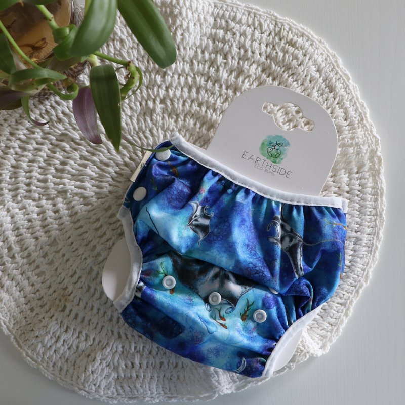 'Manta ray' OSFM Reusable Swim Nappy