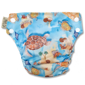 'Keeling in the Sands' OSFM Side Snapping Cloth Nappy