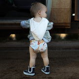 'Wandering Wild' OSFM Side Snapping Cloth Nappy