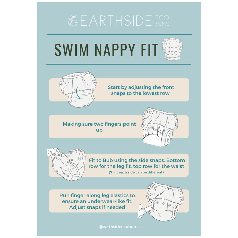'Summer Scents' OSFM Reusable Swim Nappy