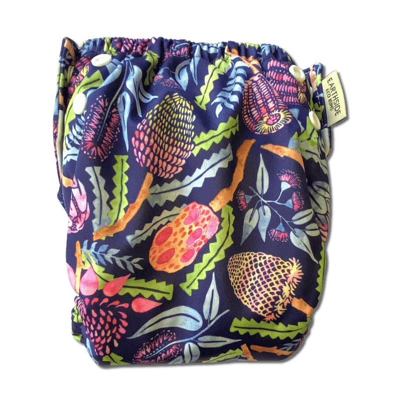 'Native Nights' OSFM Side Snapping Cloth Nappy