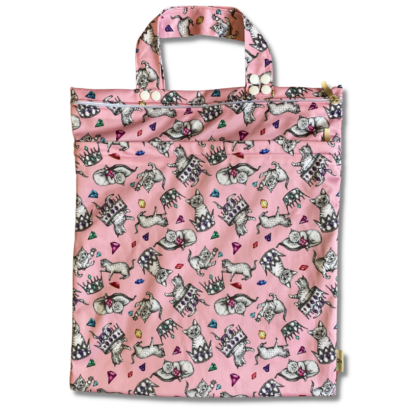 'Kitty Queen' Premium Double Pocket Wet Bag