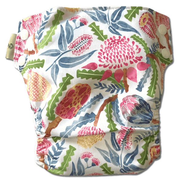 'Native Days' OSFM Side Snapping Cloth Nappy