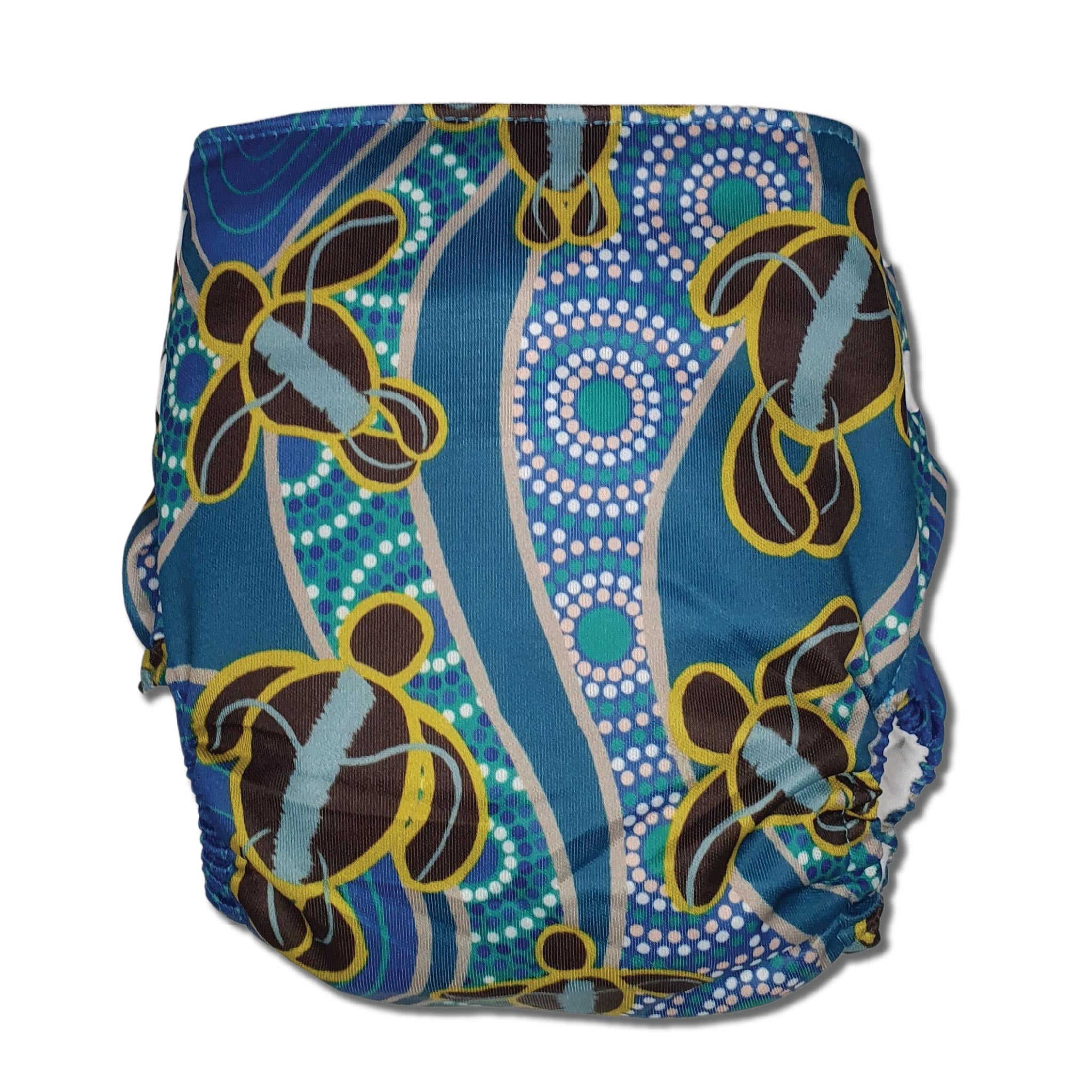 'Yakaarn' OSFM Side Snapping Cloth Nappy – Earthside Eco Bums