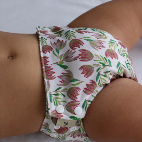 'Summer Sunset' OSFM Side Snapping Cloth Nappy
