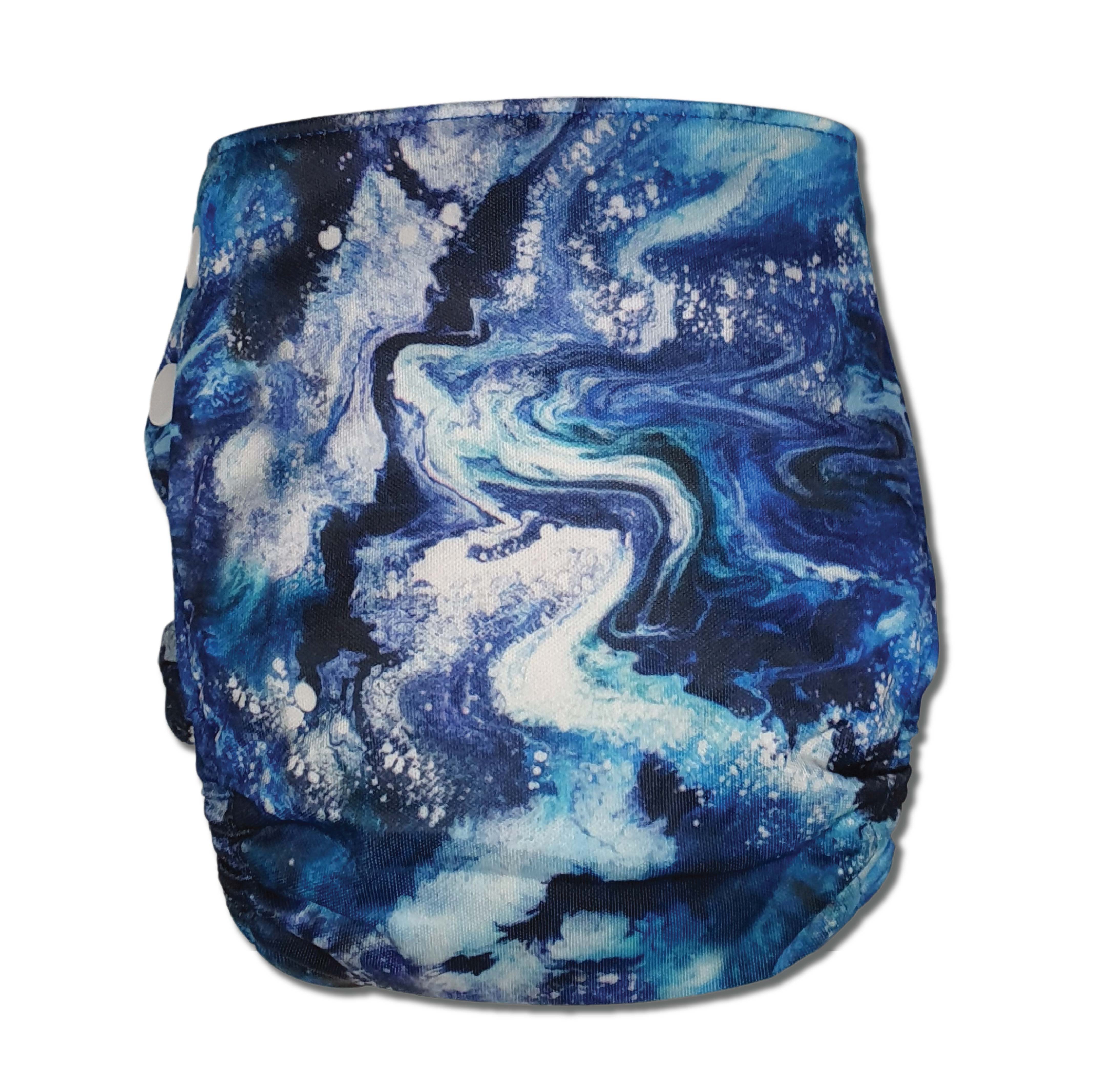 'Western Waters' OSFM Side Snapping Cloth Nappy – Earthside Eco Bums