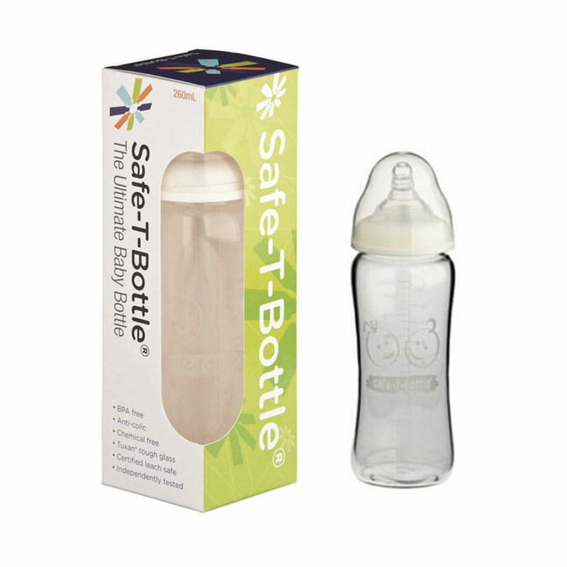 Safe-T-Bottle Glass Baby Bottle